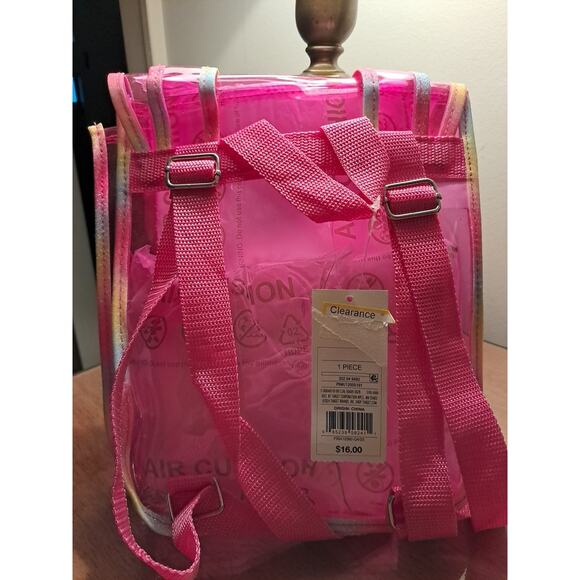 Pink Plastic Back Pack . - Picture 3 of 5